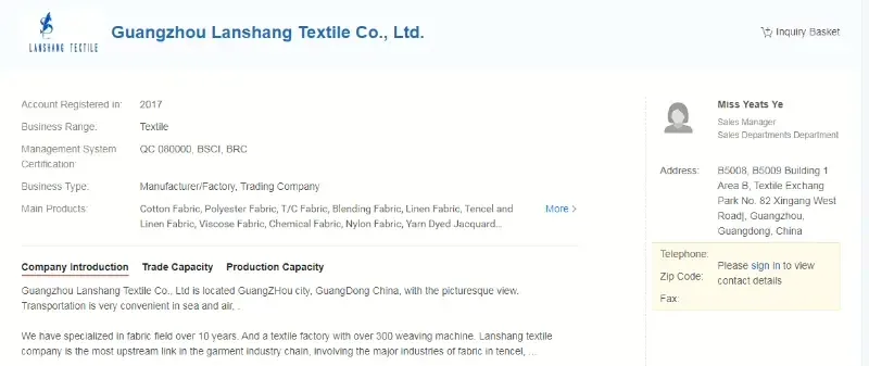 Guangzhou Lanshang Garment Co., Ltd.