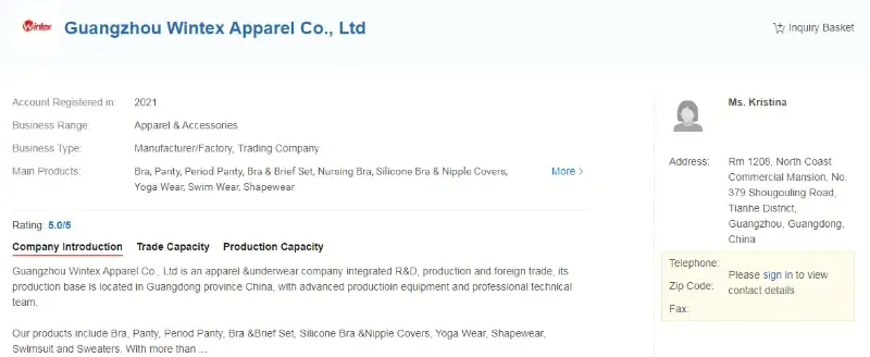 Guangzhou Wintex Apparel Co., Ltd.