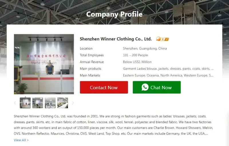 Shenzhen Winner Clothing Co., Ltd.