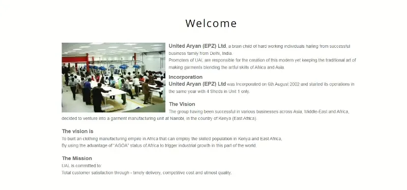 United Aryan (EPZ) Ltd